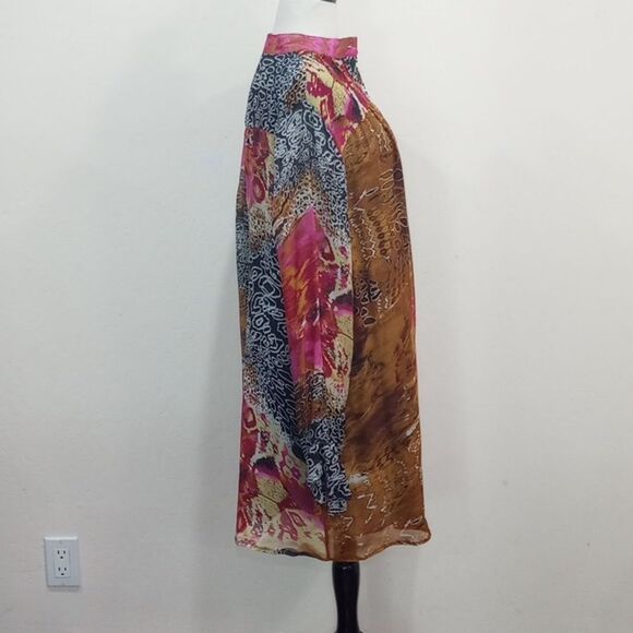 Noreen Phillips International Long Sleeve Chiffon Tunic Blouse - Size 10 - Picture 5 of 8